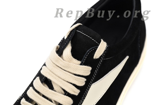 Rick Owens Strobe Vintage Low Black Suede RU01C4897 LPOLVS-911 - Image 12