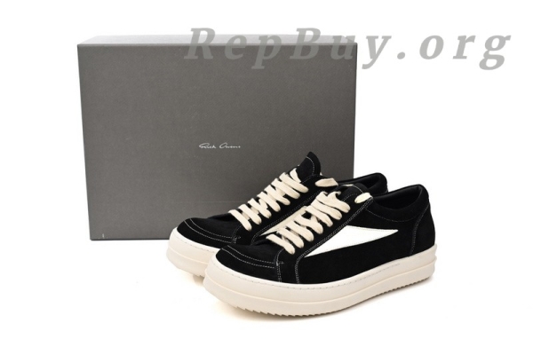 Rick Owens Strobe Vintage Low Black Suede RU01C4897 LPOLVS-911 - Image 14