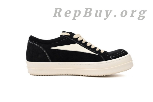 Rick Owens Strobe Vintage Low Black Suede RU01C4897 LPOLVS-911 - Image 3