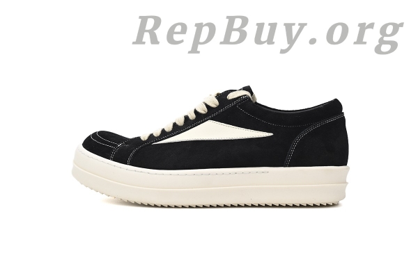 Rick Owens Strobe Vintage Low Black Suede RU01C4897 LPOLVS-911 - Image 2