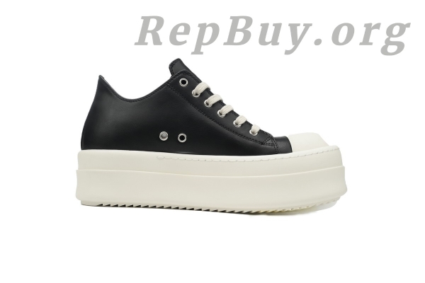 Rick Owens Watermelon Head Thick Bottom Low Top Black - 图片 2