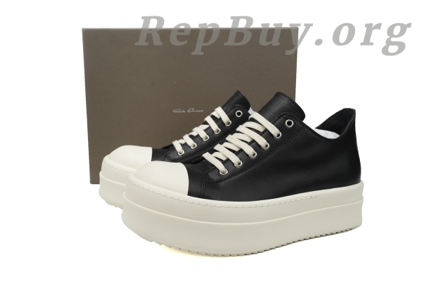Rick Owens Watermelon Head Thick Bottom Low Top Black - 图片 11