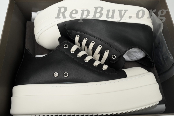 Rick Owens Watermelon Head Thick Bottom Low Top Black - 图片 12