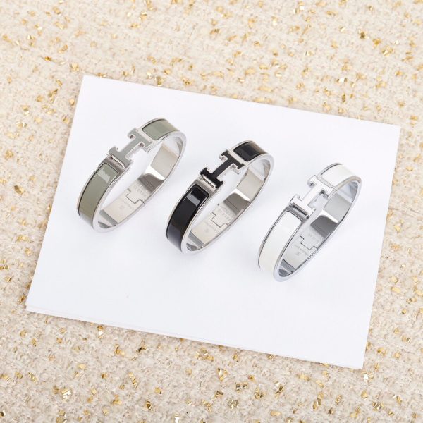 18K Clic H White Bracelet - 图片 8