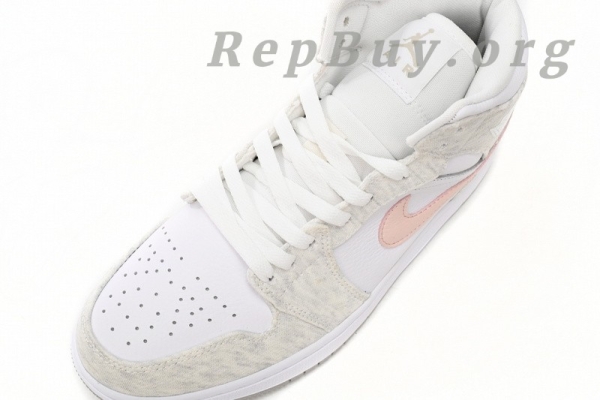 [Sale] Jordan 1 Mid Air Jordan 1 White Ash Powder DN4045-001 - Image 6