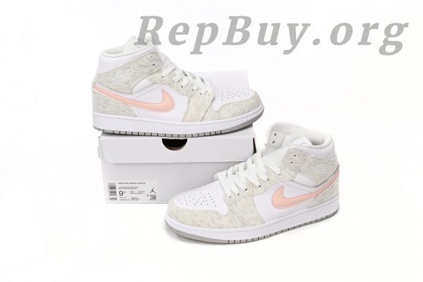 [Sale] Jordan 1 Mid Air Jordan 1 White Ash Powder DN4045-001 - Image 11