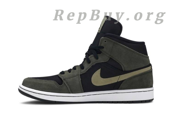 [Sale] Jordan 1 Mid Military Olive (Women's) BQ6472-030 - 图片 2