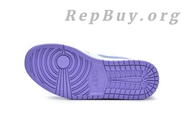 [Sale] Jordan 1 Mid Purple Aqua 554724-500 - 图片 4