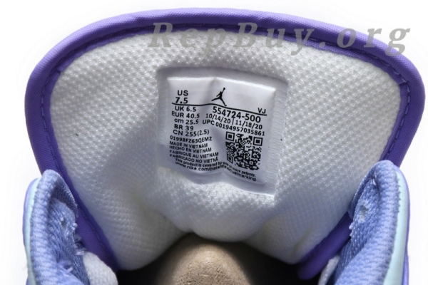 [Sale] Jordan 1 Mid Purple Aqua 554724-500 - 图片 14