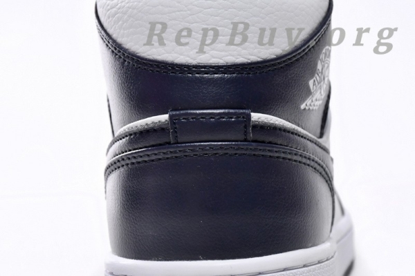 [Sale] Jordan 1 Mid White Metallic Gold Obsidian 554725-174 - 图片 9