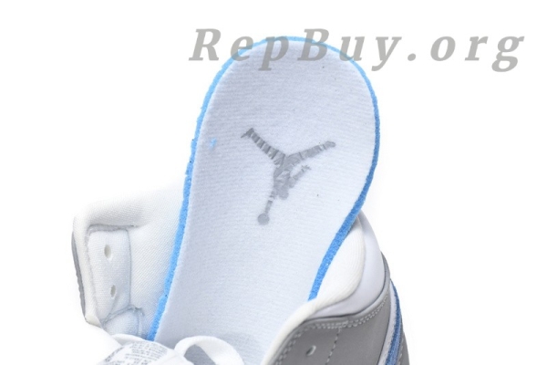 [Sale] Jordan 1 Mid Wolf Grey Aluminum (Women's) BQ6472-105 - Image 15