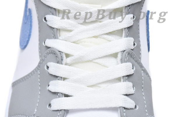 [Sale] Jordan 1 Mid Wolf Grey Aluminum (Women's) BQ6472-105 - Image 6