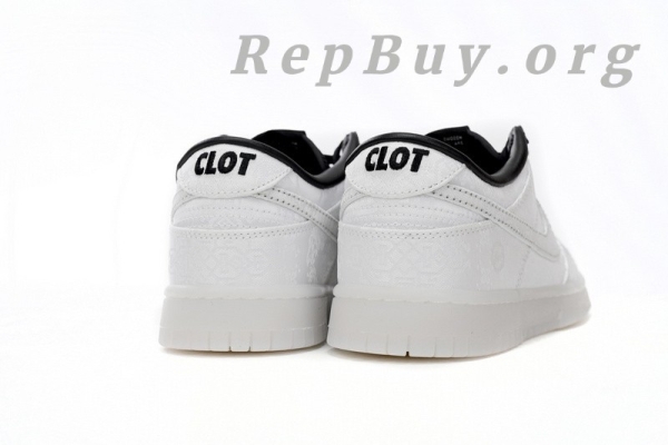 [Sale] Nike Dunk Low CLOT Fragment White FN0315-110 - 图片 4