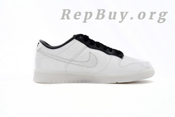[Sale] Nike Dunk Low CLOT Fragment White FN0315-110 - 图片 3