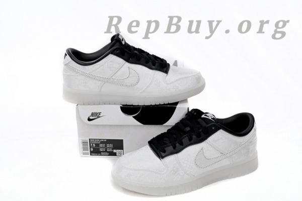 [Sale] Nike Dunk Low CLOT Fragment White FN0315-110 - 图片 13