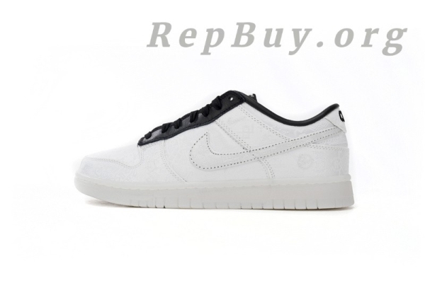 [Sale] Nike Dunk Low CLOT Fragment White FN0315-110 - 图片 2