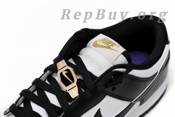 [Sale] Nike Dunk Low Panda gold Buckle DR9511-100 - 图片 4