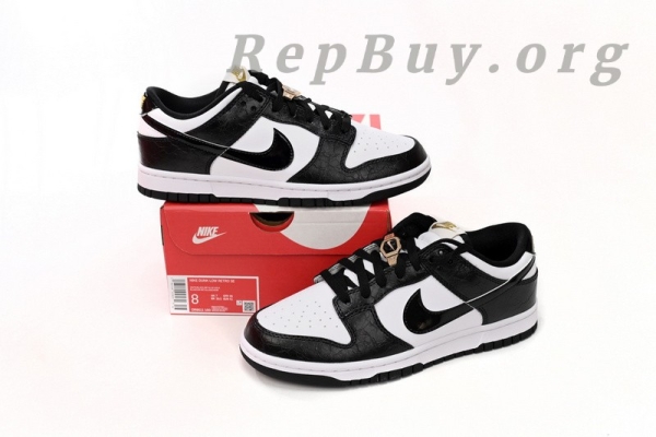 [Sale] Nike Dunk Low Panda gold Buckle DR9511-100 - 图片 11