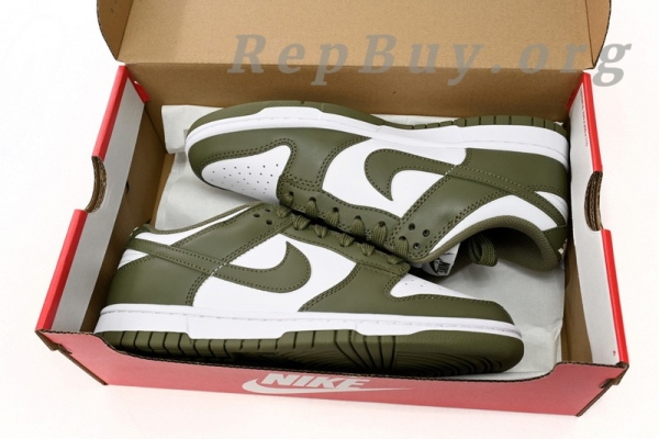 [Sale] Nike Dunk Low White Scattered olive Green DD1503-120 - 图片 13