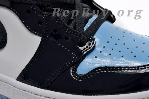 Top Version Air Jordan 1 Retro High OG UNC Patent CD0461-401 - Image 9