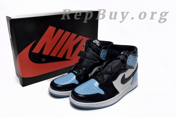 Top Version Air Jordan 1 Retro High OG UNC Patent CD0461-401 - Image 18