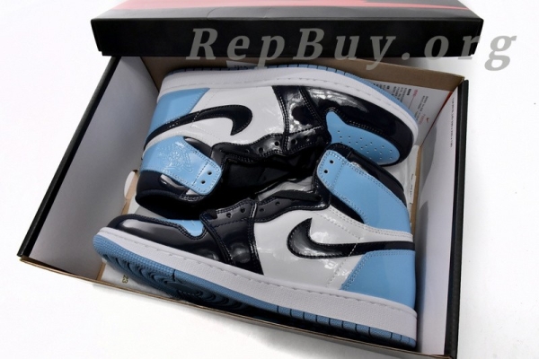 Top Version Air Jordan 1 Retro High OG UNC Patent CD0461-401 - Image 19