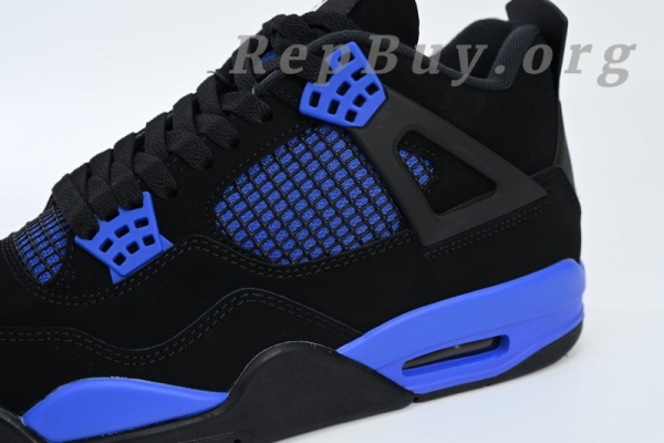 Top Version Air Jordan 4 Retro Black Blue CT8527-018 - 图片 7