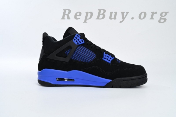 Top Version Air Jordan 4 Retro Black Blue CT8527-018 - 图片 3