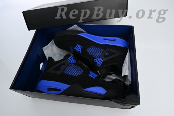 Top Version Air Jordan 4 Retro Black Blue CT8527-018 - 图片 15
