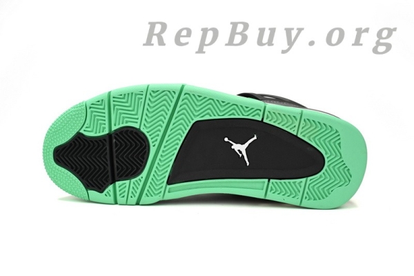 Top Version Air Jordan 4 Retro Green Glow 308497-033 - Image 5