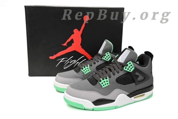 Top Version Air Jordan 4 Retro Green Glow 308497-033 - Image 14