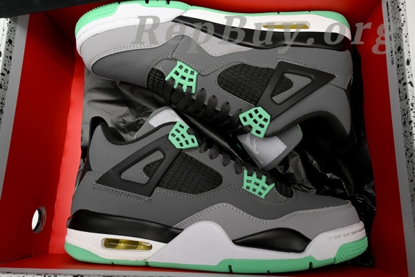 Top Version Air Jordan 4 Retro Green Glow 308497-033 - Image 15