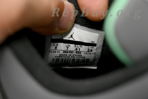 Top Version Air Jordan 4 Retro Green Glow 308497-033 - Image 9