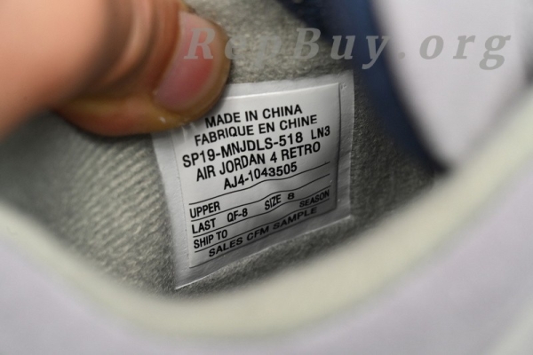 Top Version Air Jordan 4 RetroGeorgetown AJ4-1043505 - Image 9