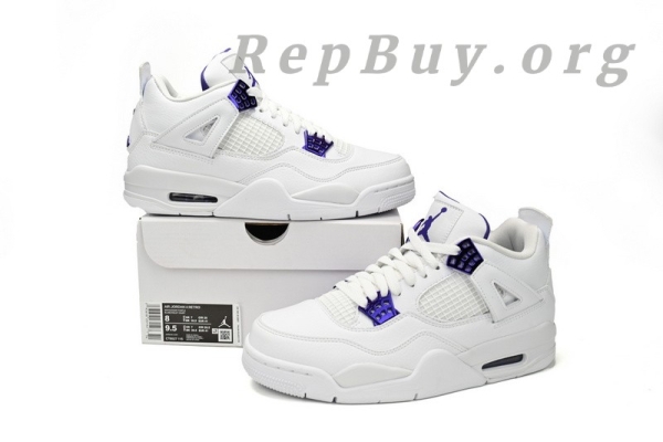 Top Version Air Jordan 4 Retro Metallic Purple CT8527-115 - Image 13
