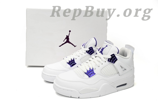Top Version Air Jordan 4 Retro Metallic Purple CT8527-115 - Image 14