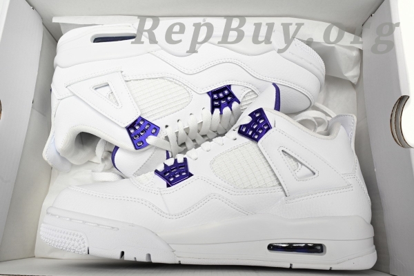 Top Version Air Jordan 4 Retro Metallic Purple CT8527-115 - Image 15