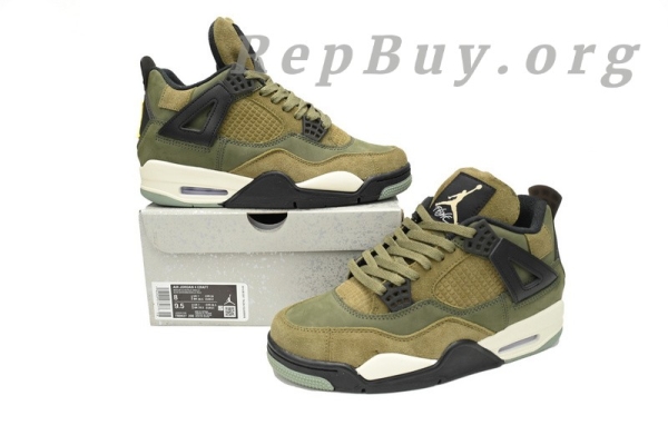 Top Version Air Jordan 4 Retro SECraft Medium Olive FB9927-200 - Image 13