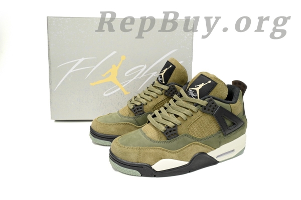 Top Version Air Jordan 4 Retro SECraft Medium Olive FB9927-200 - Image 14