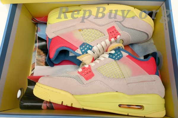 Top Version Air Jordan 4 RetroUnion Guava Ice DC9533-800 - Image 15
