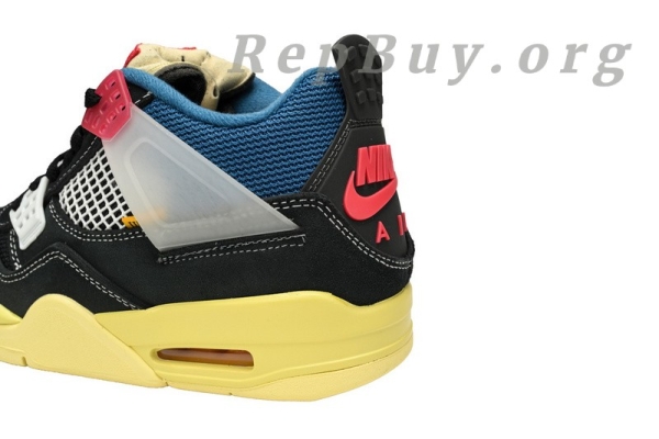 Top Version Air Jordan 4 RetroUnion Off Noir DC9533-001 - Image 4