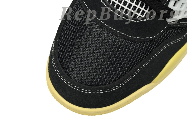Top Version Air Jordan 4 RetroUnion Off Noir DC9533-001 - Image 3