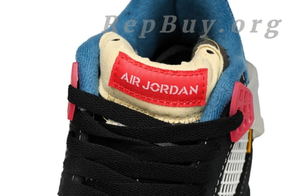 Top Version Air Jordan 4 RetroUnion Off Noir DC9533-001 - Image 9