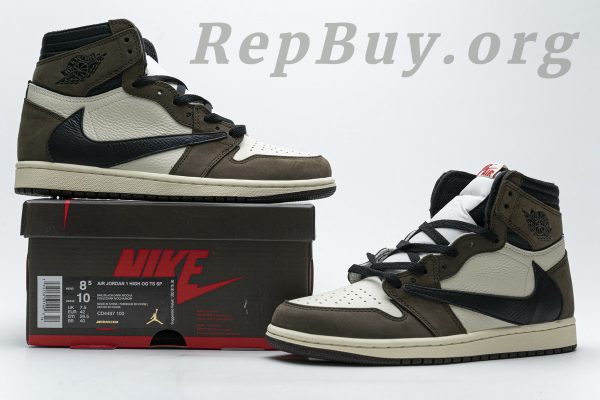 Top Version Air Jordan 1 Retro High Travis Scott CD4487-100 - Image 26