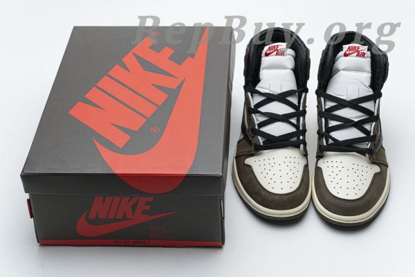 Top Version Air Jordan 1 Retro High Travis Scott CD4487-100 - Image 25