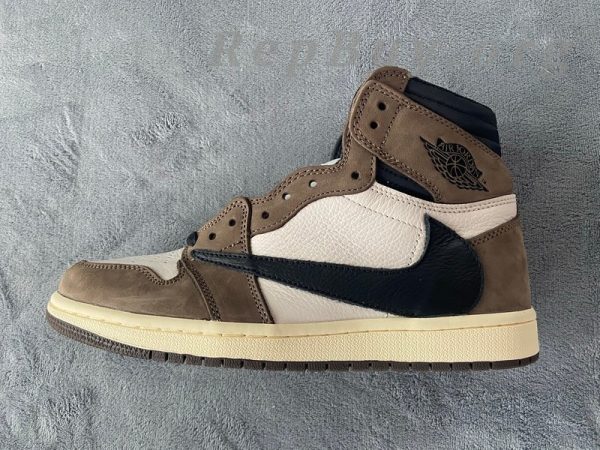 Top Version Air Jordan 1 Retro High Travis Scott CD4487-100 - Image 5