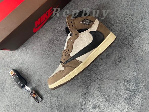 Top Version Air Jordan 1 Retro High Travis Scott CD4487-100 - Image 13