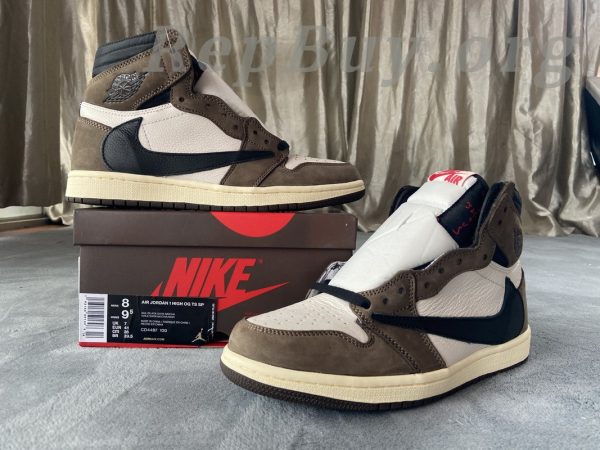Top Version Air Jordan 1 Retro High Travis Scott CD4487-100 - Image 12