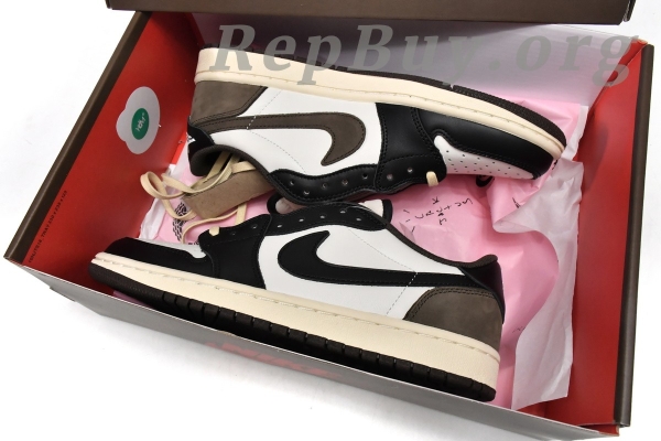 Top Version Travis Scott x Air Jordan 1 Low Dark Mocha  CQ4277-105 - Image 6