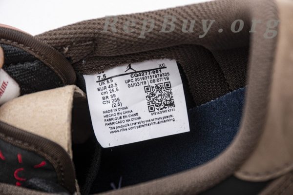 Top Version Travis Scott x Air Jordan 1 Low OG SP-T CQ4277-001 - Image 17
